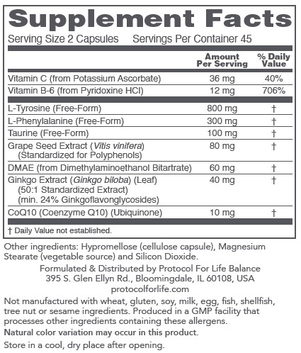 Ortho Focus Supplement Facts